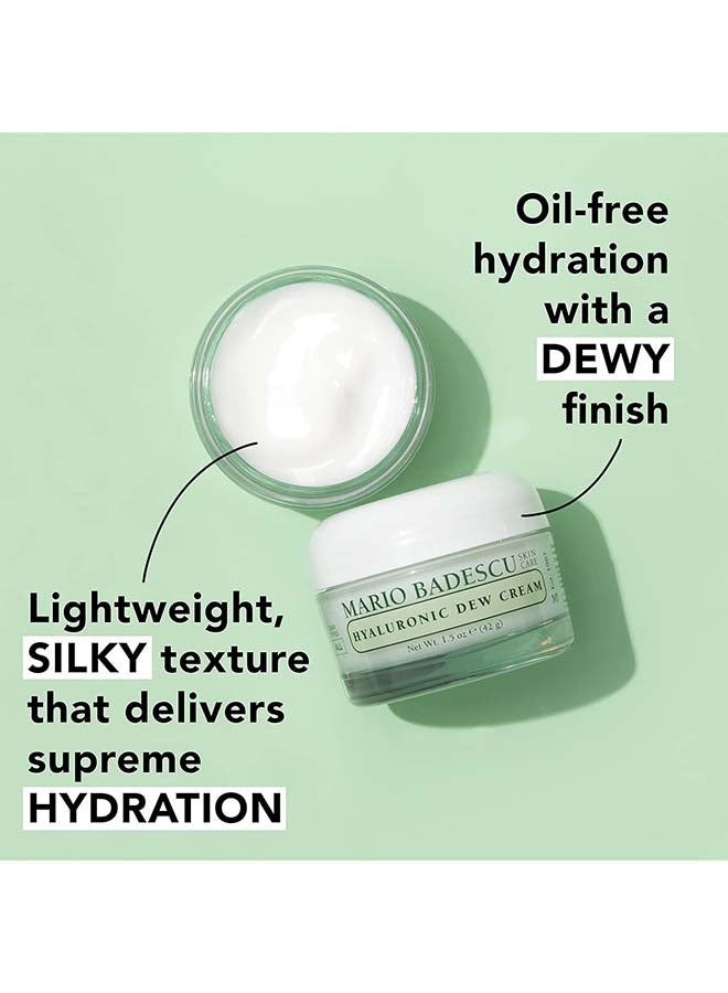 Hyaluronic Dew Cream 42 g | Lightweight Hyaluronic Acid Hydrating Face Moisturiser for Dewy Plump Skin | Deep Moisture-Locking Cream for Dry & Dehydrated Skin | Non-Greasy Everyday Hydrating Dew Face Cream - image 2