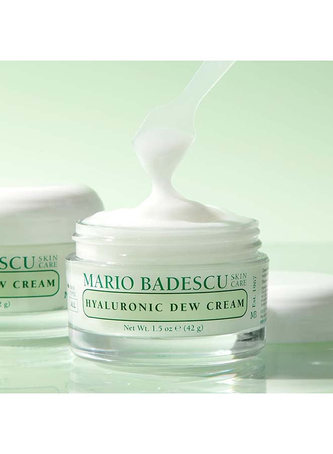 Hyaluronic Dew Cream 42 g | Lightweight Hyaluronic Acid Hydrating Face Moisturiser for Dewy Plump Skin | Deep Moisture-Locking Cream for Dry & Dehydrated Skin | Non-Greasy Everyday Hydrating Dew Face Cream - image 5