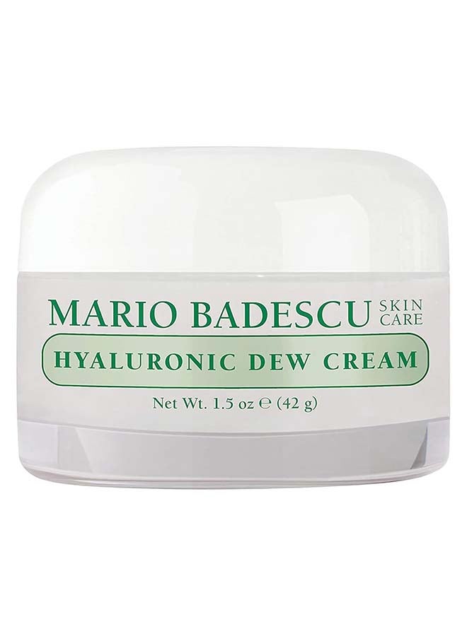Hyaluronic Dew Cream 42 g | Lightweight Hyaluronic Acid Hydrating Face Moisturiser for Dewy Plump Skin | Deep Moisture-Locking Cream for Dry & Dehydrated Skin | Non-Greasy Everyday Hydrating Dew Face Cream
