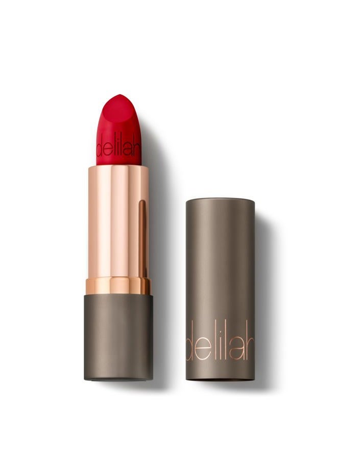 delilah - Colour Intense Cream Lipstick - Floozy - Rich Pigmented - Long Lasting, Hydrating, Velvety Creamy Lipstick For Women - Silky Matte Finish - Infused with Vitamin E - Vegan - 3.7g / 0.13 Oz