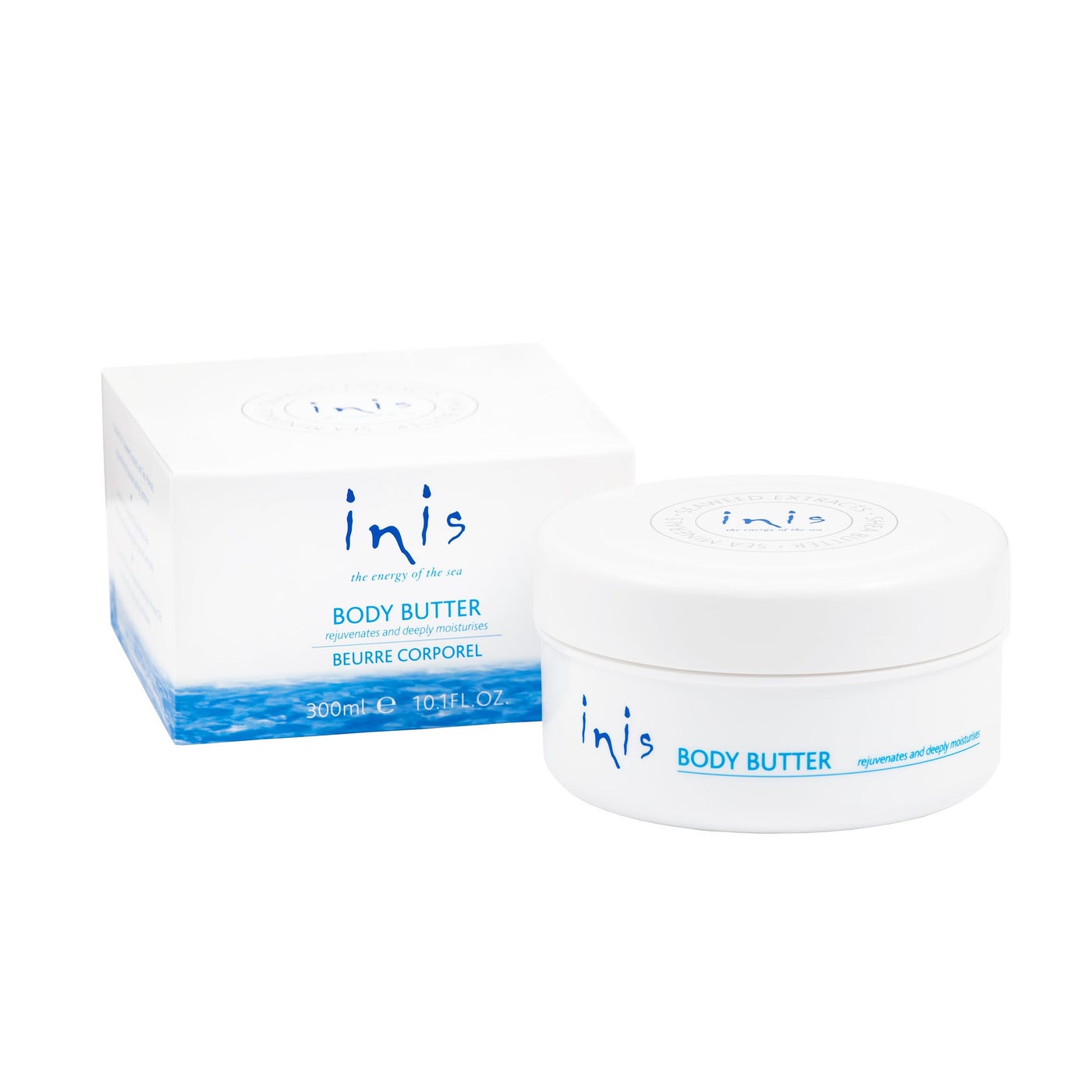 Inis the Energy of the Sea Rejuvenating Body Butter - Scented Body Cream for Women and Men - Seaweed Enriched Shea Butter Moisturizer (10.1 fl oz)