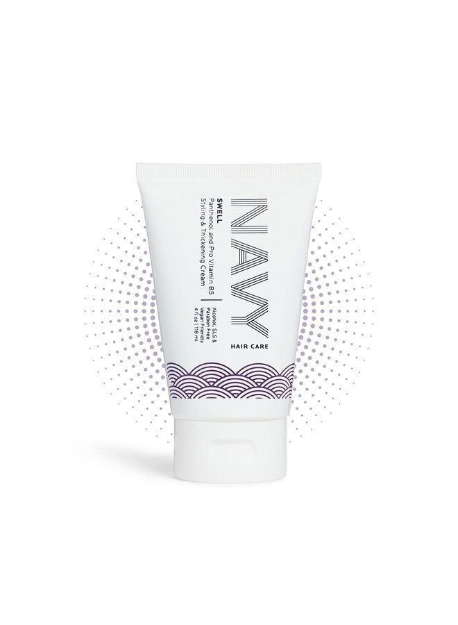 NAVY Swell Hair Styling and Thickening Cream for Voluminous Looks | 4 oz / 118 mL Hair Thickening Cream for Men & Women | Perfect for Thin, Flat, Fine or Weak Hair