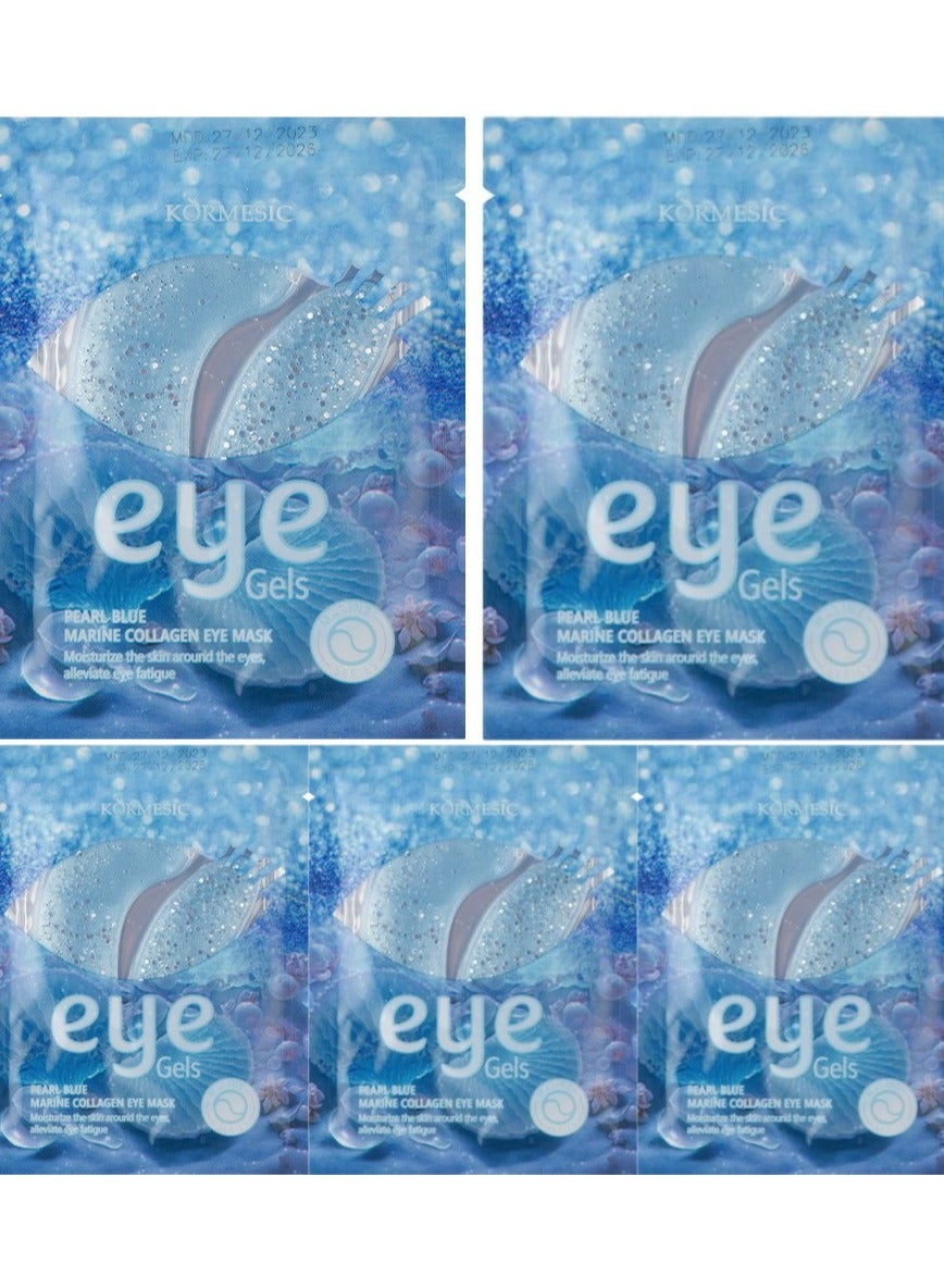 5-Pack Pearl Blue Marine Collagen Eye Mask 7.5g