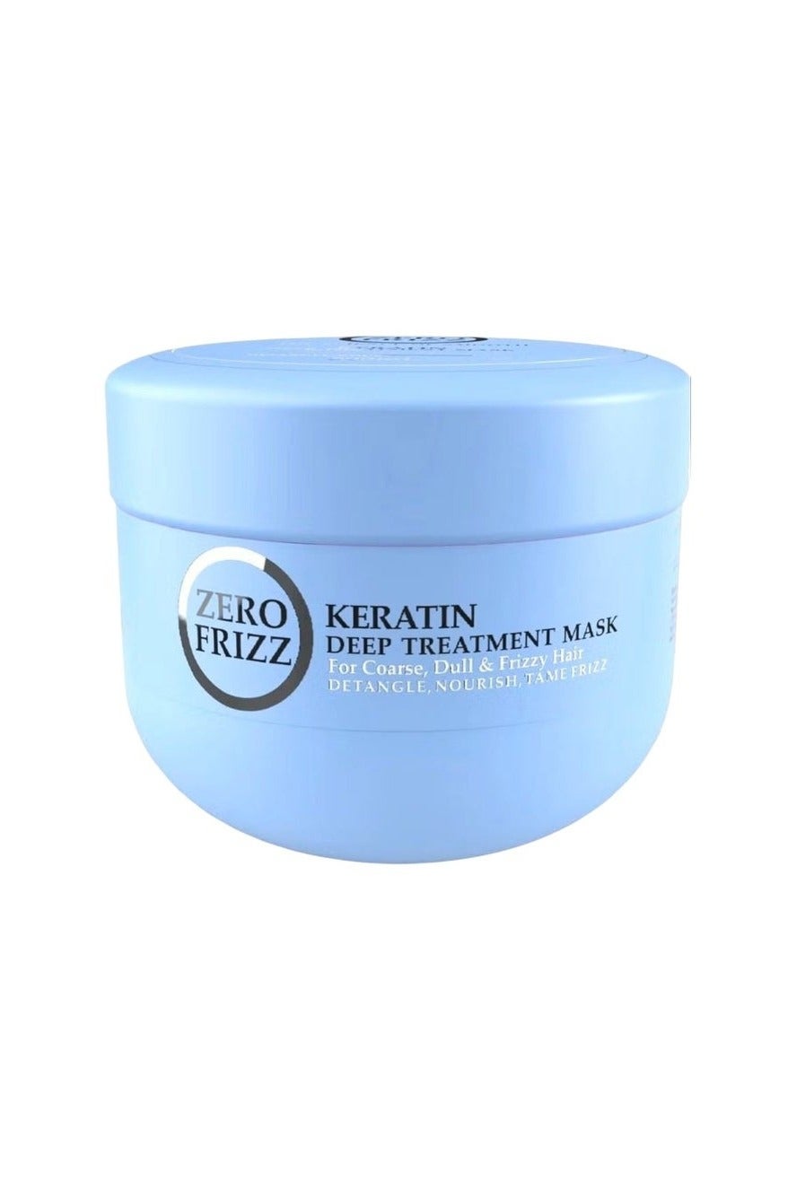 Zero Frizz Keratin Deep Hair Treatment Mask | 470ml | Intense Smoothing & Nourishing Hair Mask for Frizz Control & Shine | Deep Conditioner for All Hair Types | Sulfate-Free