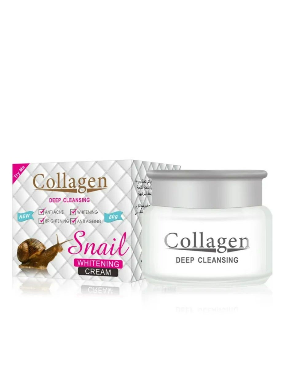 Cream Snail Whitening With Collagen 80g