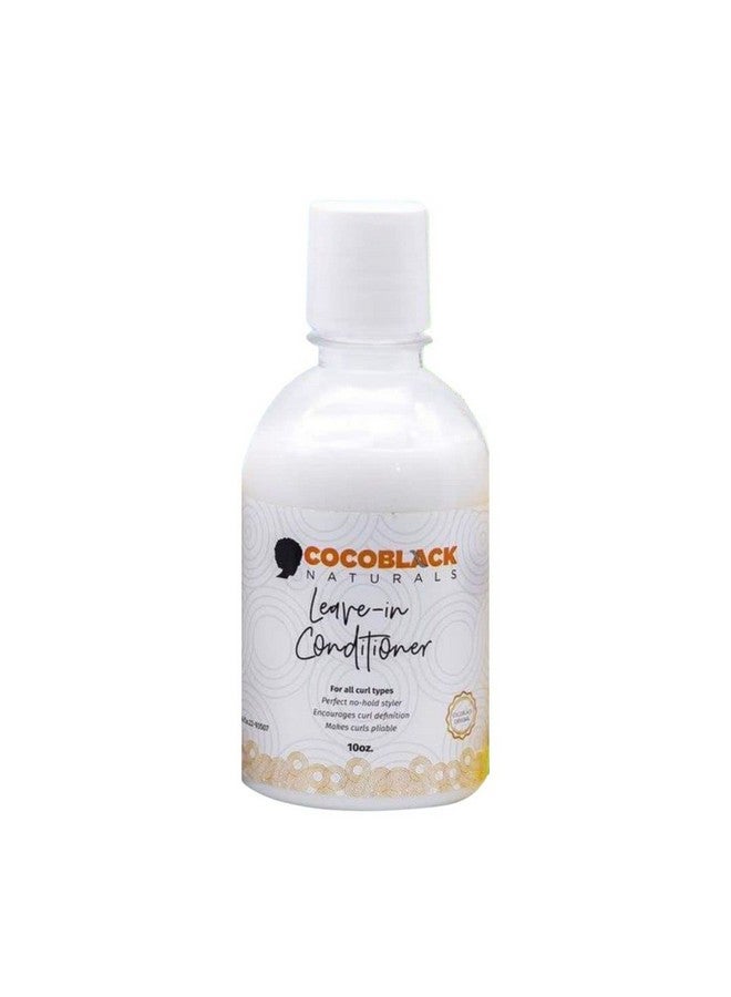 CocoBlack Naturals Coconut Oil & Milk Leave In Conditioner for Coily Kinky Hair, 8 fl oz
