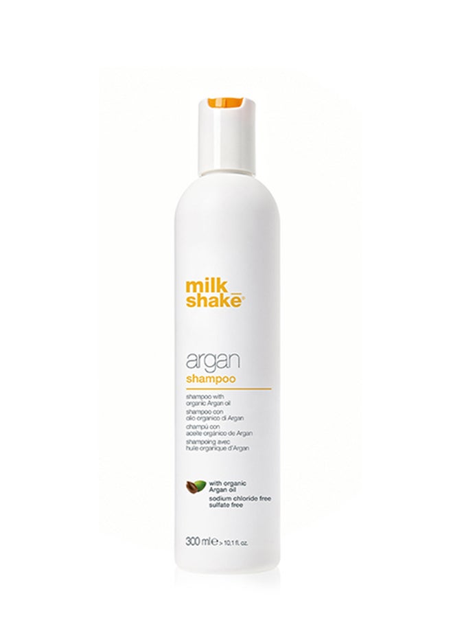 Argan Oil Shampoo – Sulfate Free Hydrating Cleanser with Organic Argan Oil, Wheat & Rice Proteins – Nourishing, Anti-Frizz & Color-Safe Shampoo for Soft, Shiny Hair, 300ml