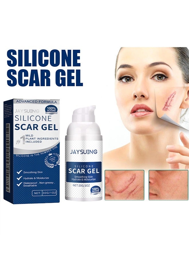 Silicone Scar Gel ,Scar Removal,Scar Treatment, Scar Removal Cream for C-Section, Stretch Marks, Acne, Surgery, Effective for Both Old and New Scars 30g