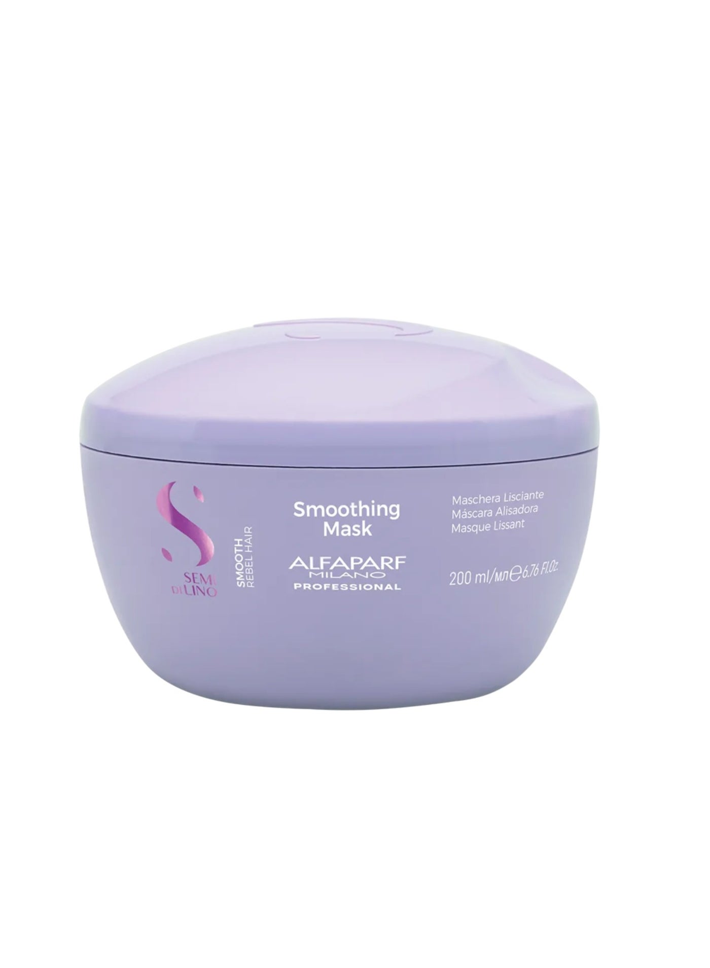 Semi Di Lino Smooth Rebel Hair Smoothing Mask 200ml | Deep Smoothing Hair Mask for Frizzy Hair, Controls Flyaways And Adds Shine