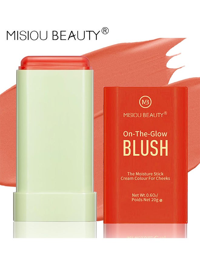 On The Glow Blush, The Moisture Stick Cream Colour For Cheeks, Highlighting ​Color Silky Powder Blusher Stick Natural Glow Silly Blusher Light And Soft Feeling The Apply On Your Face