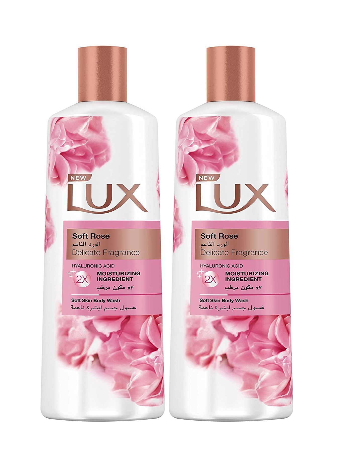 Perfumed Moisturising Body Wash Soft Rose 500ml pack of 2