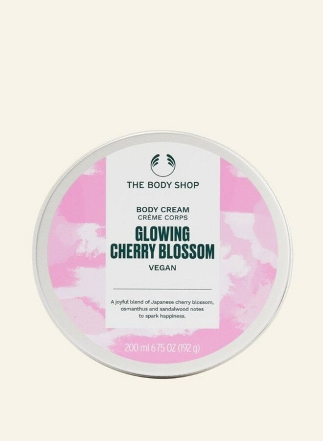 Glowing Cherry Blossom Body Cream – Floral & Fruity Scented Body Moisturiser with Shea Butter | Softens & Smoothes Skin, Non-Sticky, Non-Greasy | Suitable for All Skin Types, 200ml - image 2