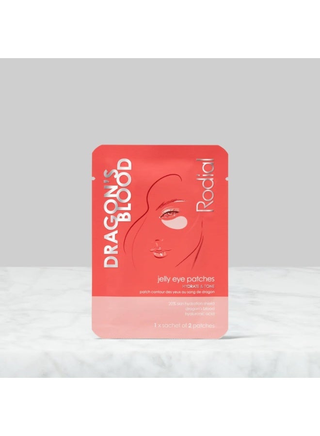 Rodial Dragon's Blood Eye Patches Single – Fast Hydration for Dry Eyes, Dragon's Blood & Glycerin, Cooling Patch for Puffiness Relief 1 Pair - image 2