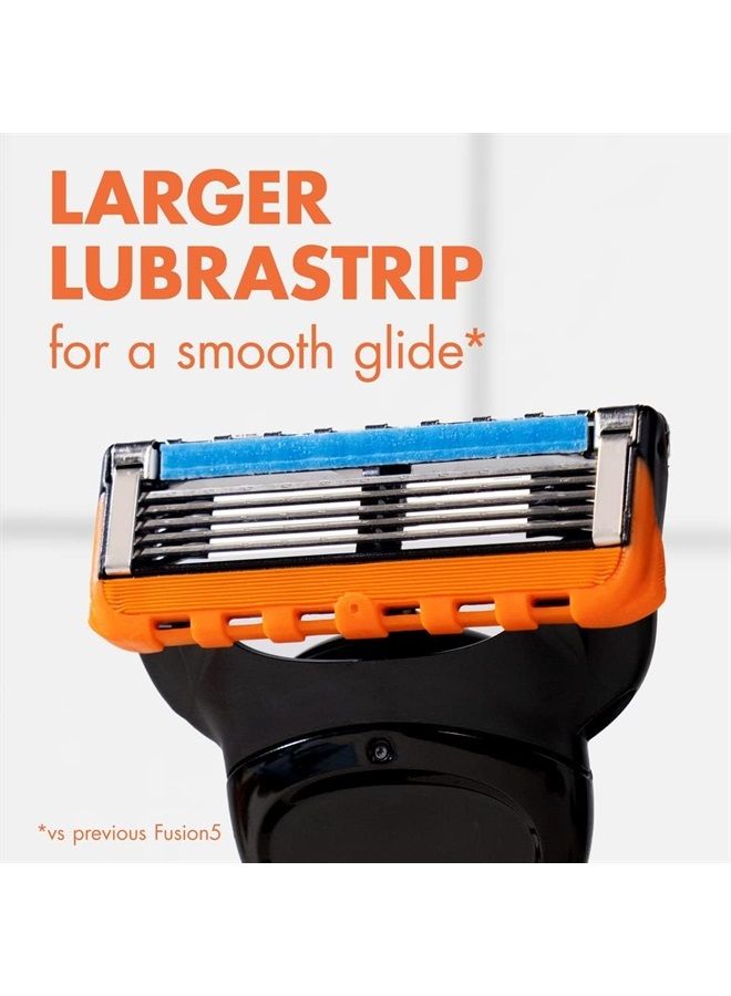 Mens Razor Blade Refills, 10 Fusion5 Cartridges, 2 ProGlide Cartridges, Lubrastrip for a More Comfortable Shave