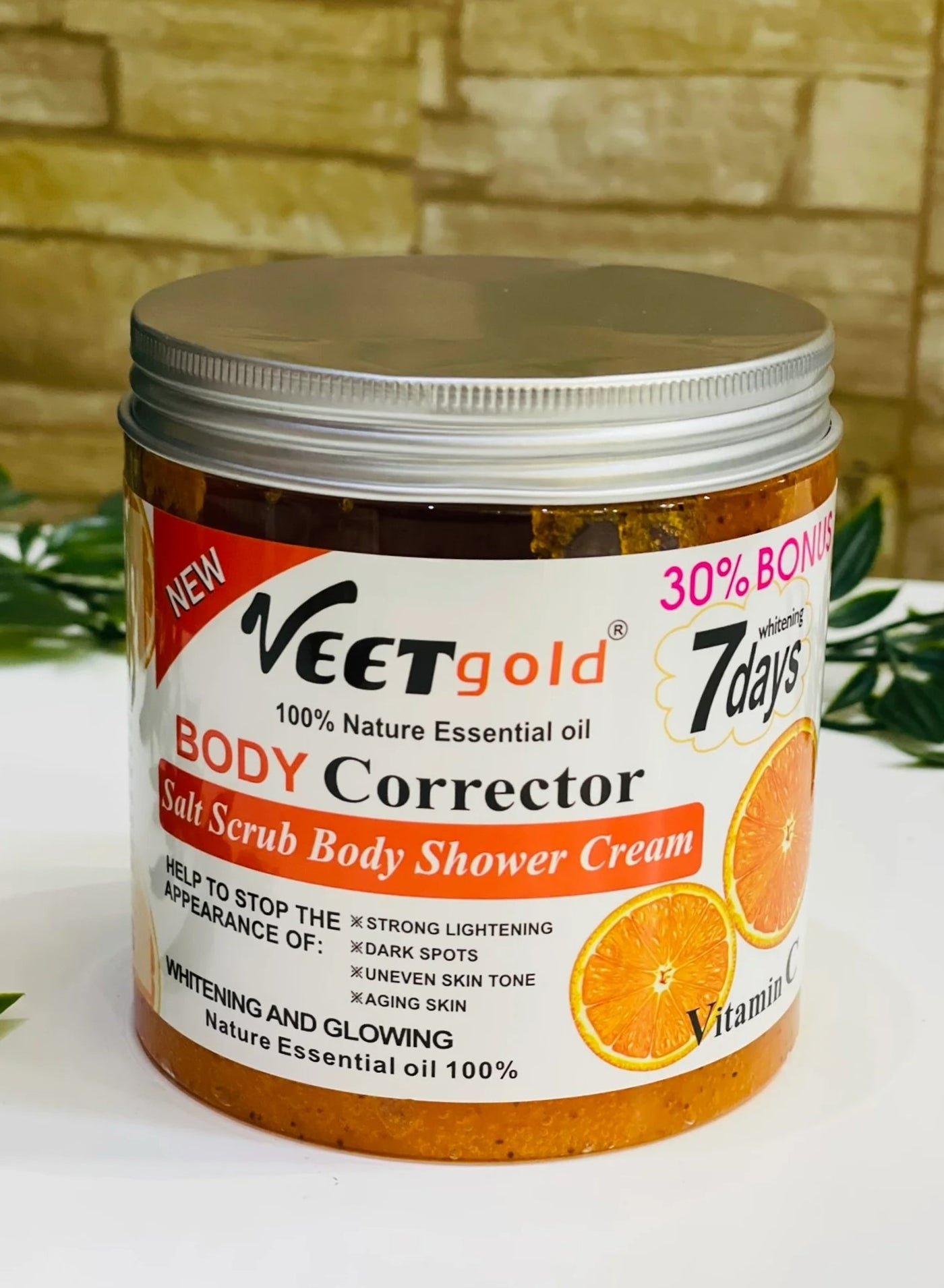Vitamin C Super Whitening Salt Body Scrub 500g