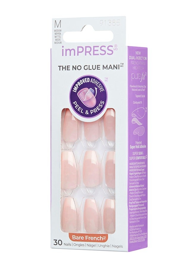 Impress Nails Genuine - Bare French Medium Ifb02C - image 3