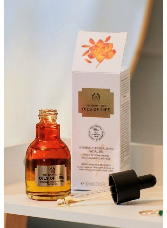 Oils of Life Intensely Revitalising Facial Oil for Dry Skin – Lightweight Moisturiser with Black Cumin, Camellia & Rosehip Seed Oils, Hydrates, Soothes & Revives Radiance, 99% Natural Ingredients, Suitable for Sensitive Skin - image 2