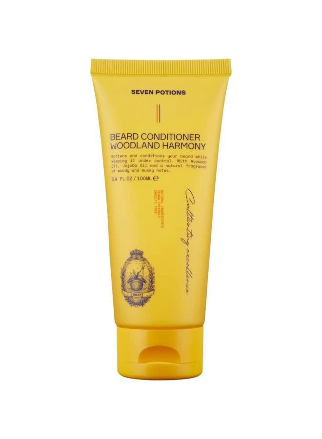 Beard Conditioner for Men – Prevents Beard Itch and Dandruff – Natural, Vegan, Cruelty Free (Woodland Harmony, 3.4 FL OZ)