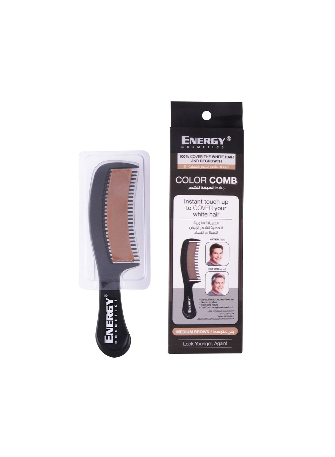 Hair Color Comb Medium Brown 10g