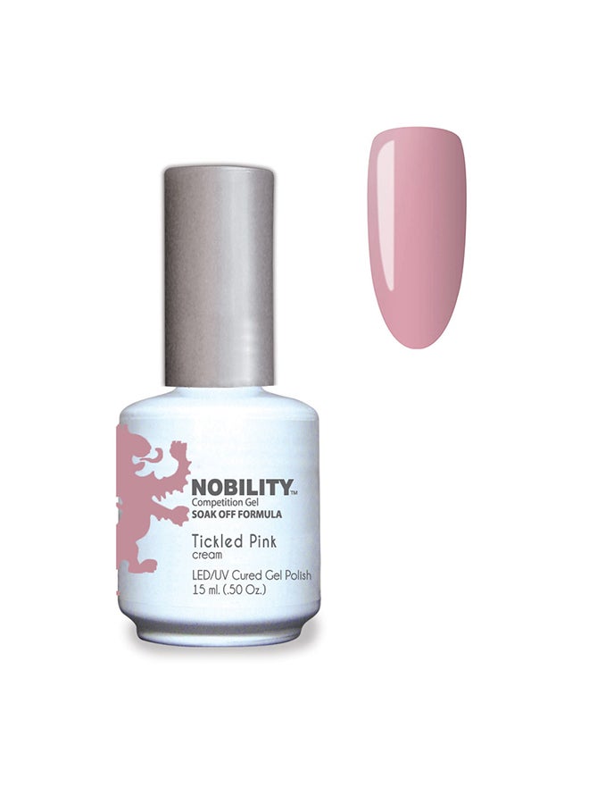 Nobility Soak Off Tickled Pink Color Ballet Slipper Pink Cream UV Led Cured Nail Polish 15 ml Nbgp150