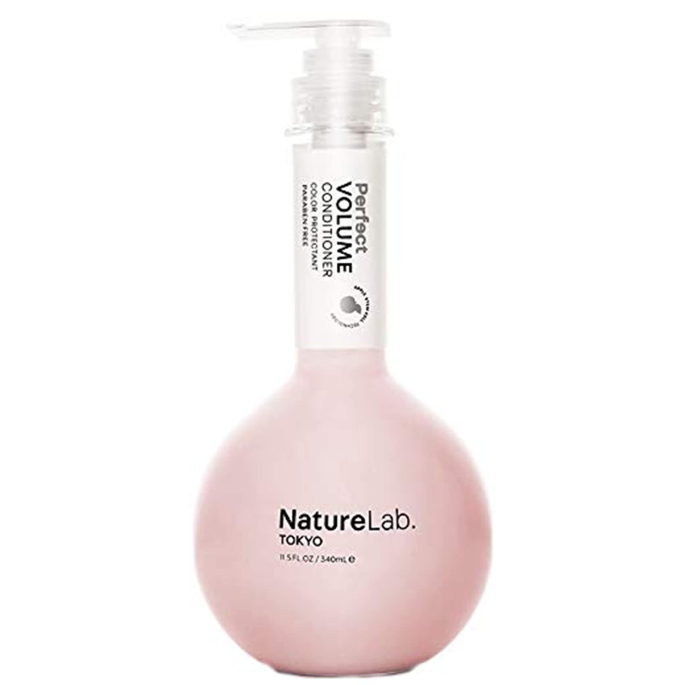 NatureLab.TOKYO Perfect Volume Conditioner - Lightweight Conditioner for Flat, Limp Hair - Restores Thickness, Builds Volume, & Reduces Breakage for Full, Bouncy Strands - Japanese Hair Care - 11.5oz
