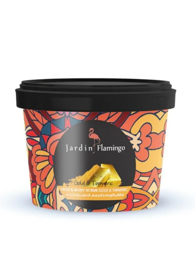 Face Body Scrub Turmeric & Gold 400g