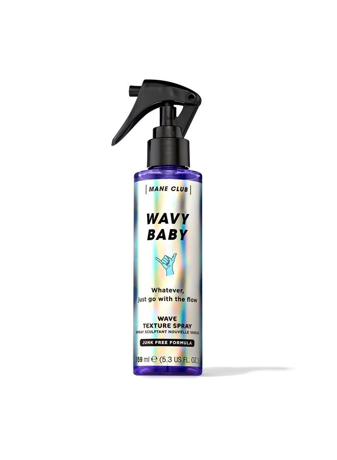 Wavy Baby Wave Texture Spray, cruelty free, vegan, no sulfates or parabens, 5.3 Oz