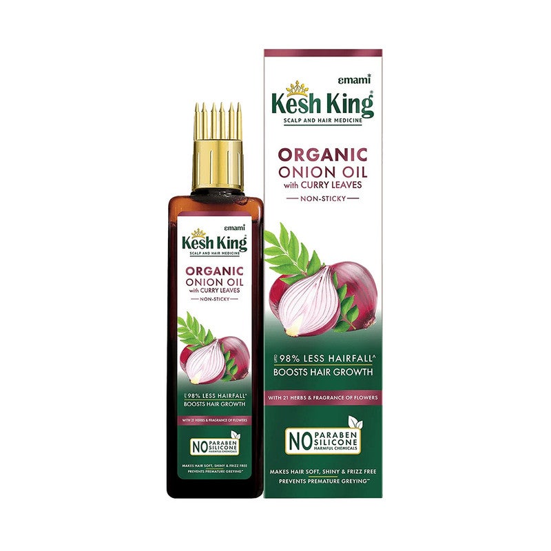 Kesh King Scalp and Hair Expert Onion Oil with Curry Leaves 200Ml
