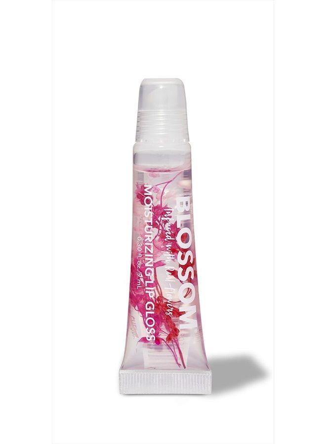 Scented Moisturizing Lip Gloss Tubes, Infused with Real Flowers, 0.3 fl. oz/9ml, Cherry