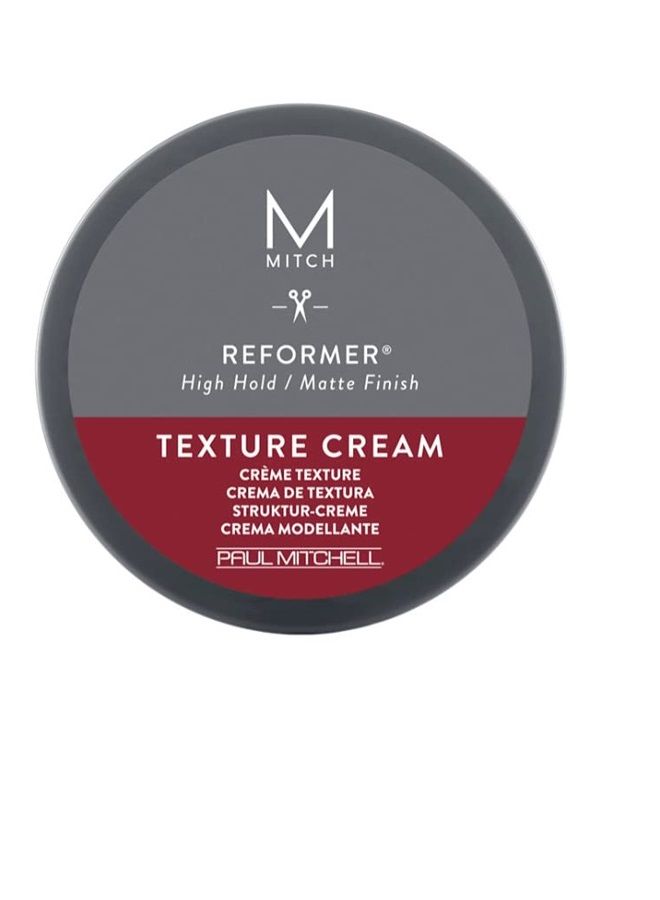 MITCH Reformer Texture Cream, Hair Putty, High Hold, Matte Finish, 3 oz.