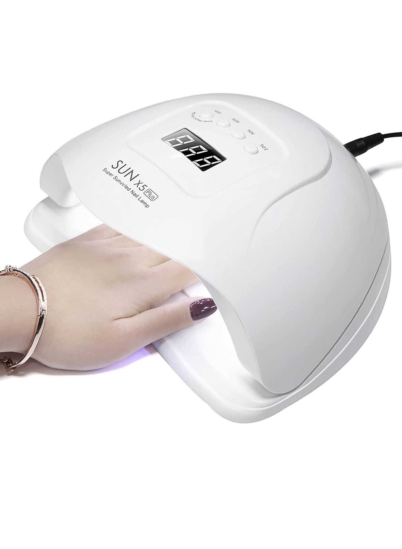Nail Dryer, UV Gel Nail Lamp 120W Gel Nail Polish LED UV Light Professional Nail Art Tools Accessories with 3 Timer Setting 30/60/90S, Senor For Gel Nails and Toe Nail Curing