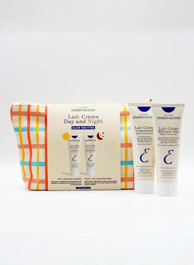 Lait - Crème Day And Night Glow Routine Set With Lait Crème Concentre And Retinol Like