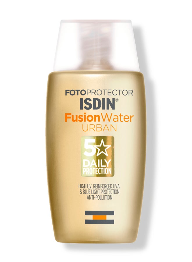 Fotoprotector Fusion Water Urban Spf 30 [50Ml] – Anti-Pollution Facial Sunscreen For City Environments With Blue Light Protection