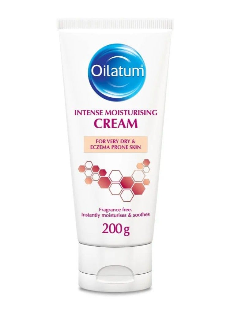Oilatum Intense Moisturising Cream 200g – Fragrance-Free Relief for Very Dry & Eczema-Prone Skin