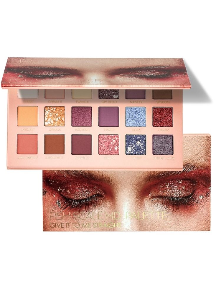 18 Colors Nude Eyeshadow Palette Long Lasting Multi Reflective Shimmer Matte Glitter Pressed Pearls Eye Shadow Makeup Pallet