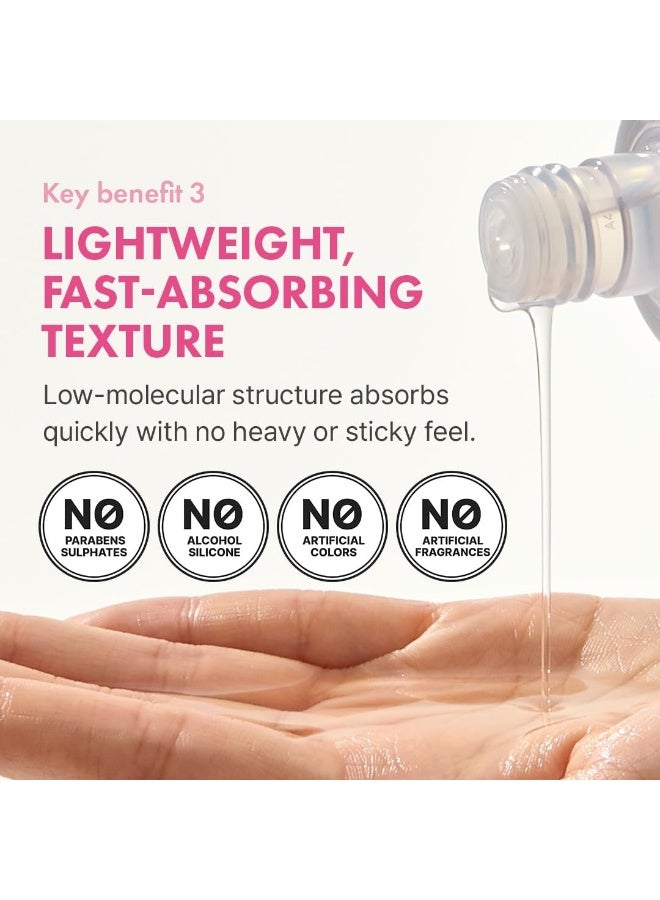 Hyaluron Skin Essence 150ml | 3-in-1 Hydrating Toner, Essence & Moisturizer — Hyaluronic Acid Glass Skin Essence, Fragrance-Free, 5.07 fl oz - image 6