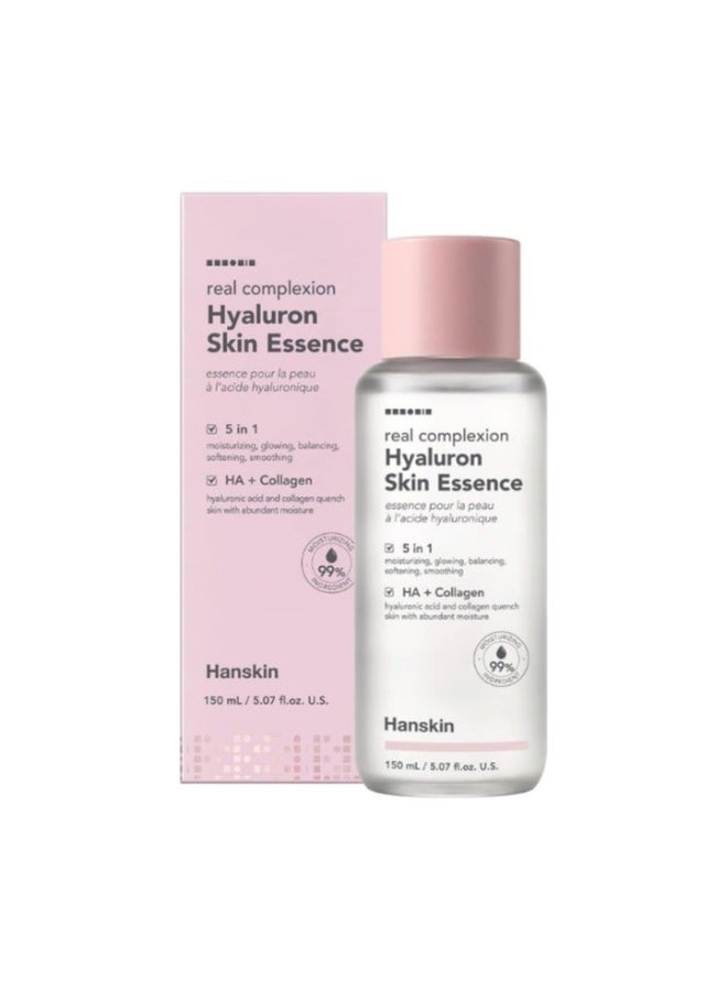 Hyaluron Skin Essence 150ml | 3-in-1 Hydrating Toner, Essence & Moisturizer — Hyaluronic Acid Glass Skin Essence, Fragrance-Free, 5.07 fl oz