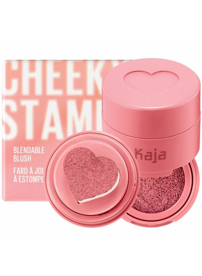 Blush - Cheeky Stamp | Gift, 7 Shades, Buildable & Blendable Shade with Heart-shaped Applicator, Rosy Finish, 01 Coy, 0.17 Oz
