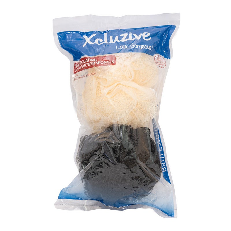 Exfoliating Gloves 2 Pcs & Bath Sponges 2 Pcs Asstd X2 Value Pack - image 2