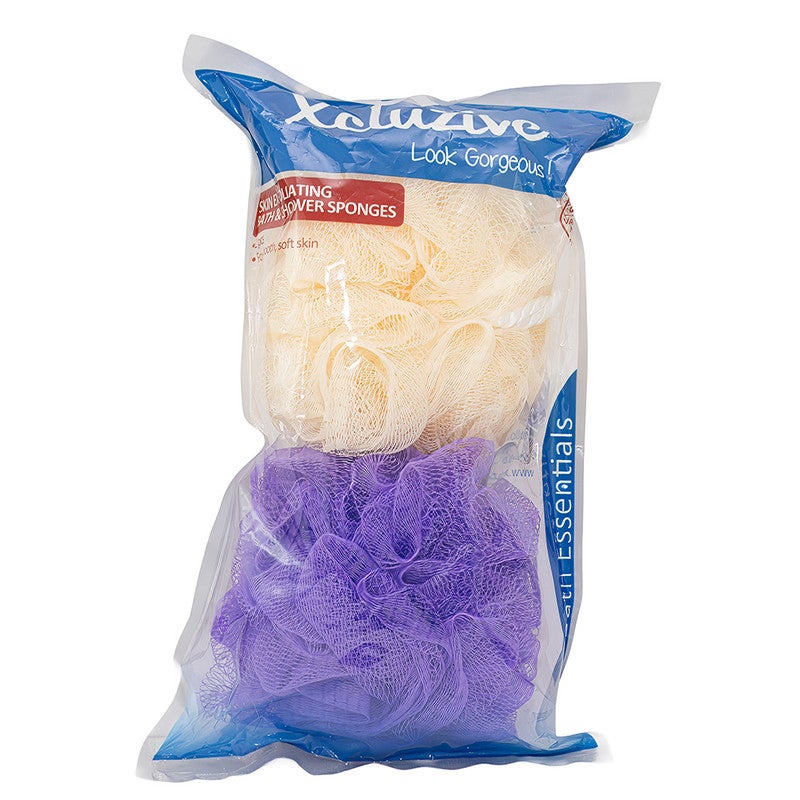 Exfoliating Gloves 2 Pcs & Bath Sponges 2 Pcs Asstd X2 Value Pack - image 3