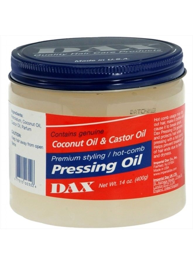 Pressing Oil for Hair, Unscented, 14 Ounce