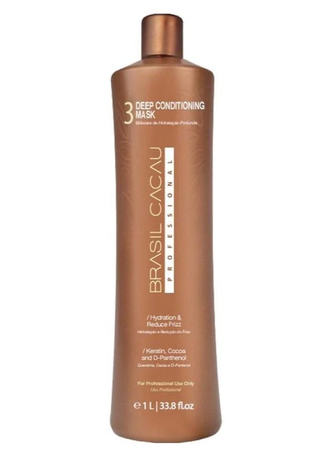 Mask Cadiveu Brasil Cacau Deep Conditioning with keratin no3 1l