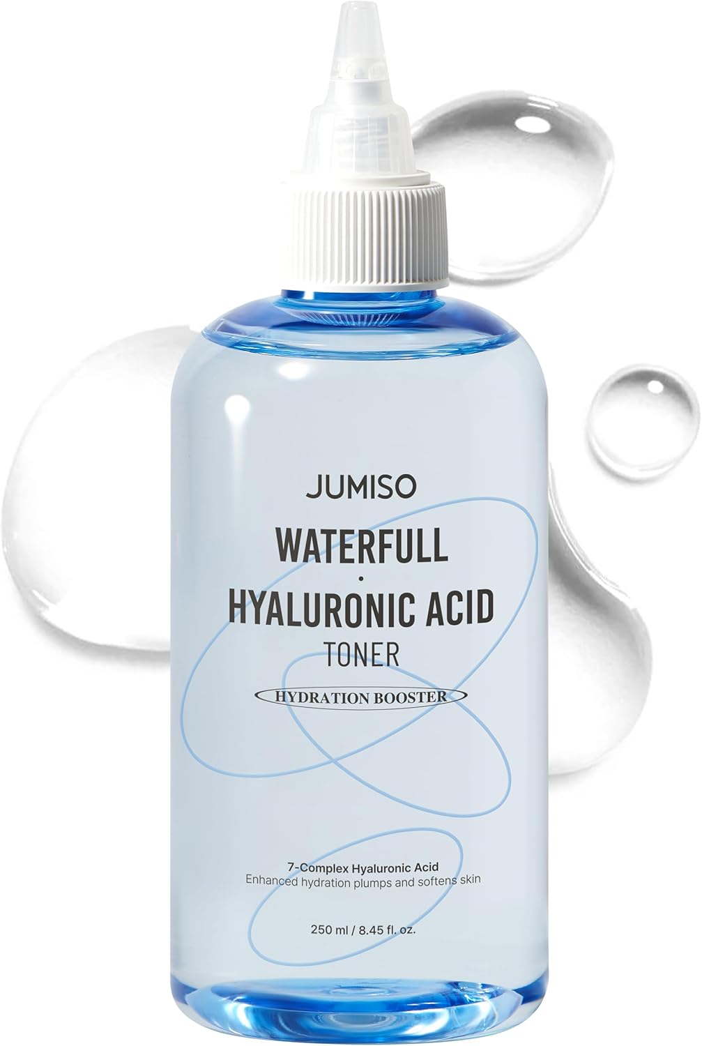JUMISO Waterfull Hyaluronic Toner 7-Complex Hyaluronic Acid Ceramide Daily Hydration Vegan 250ml