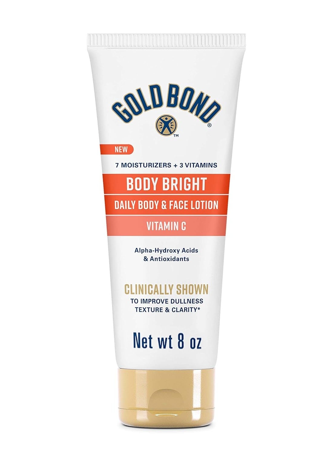 Body Bright Daily Body and Face Lotion with Vitamin C, Improve Dullness Texture and Clarity, Skin Brighting, 7 Moisturizers and 3vitamins, Skin Care