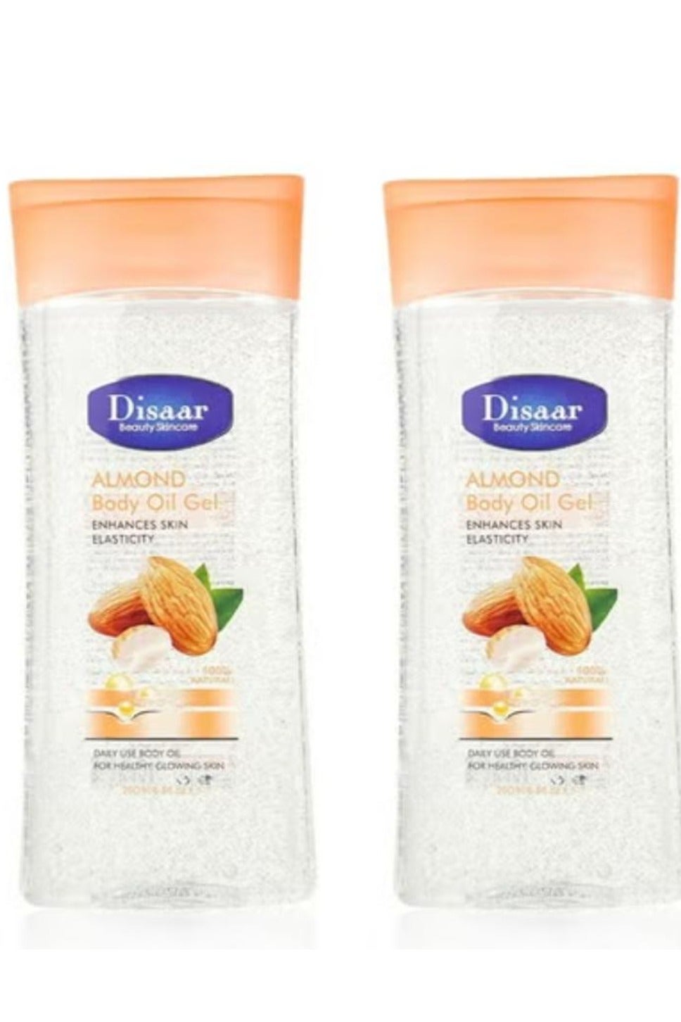 Almond Body Oil Gel Enhances Skin Elasticity 200 ml 2 Pcs