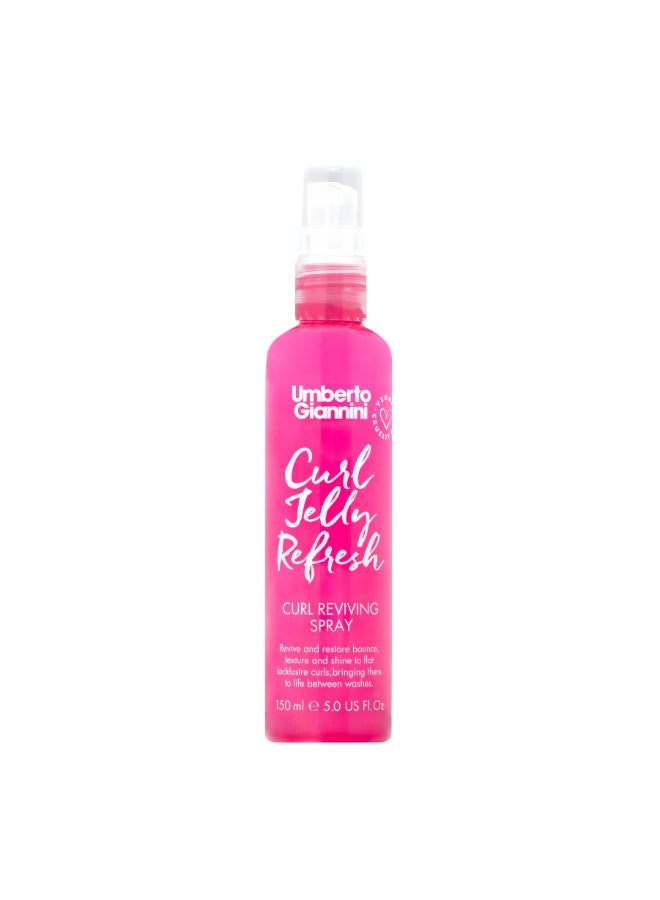 Curl Refresh & Revitalize Spray - Instantly Re-Activates Curls on Day-Old Hair, Reduces Frizz & Adds Shine Without Weighing Hair Down (150 ml)