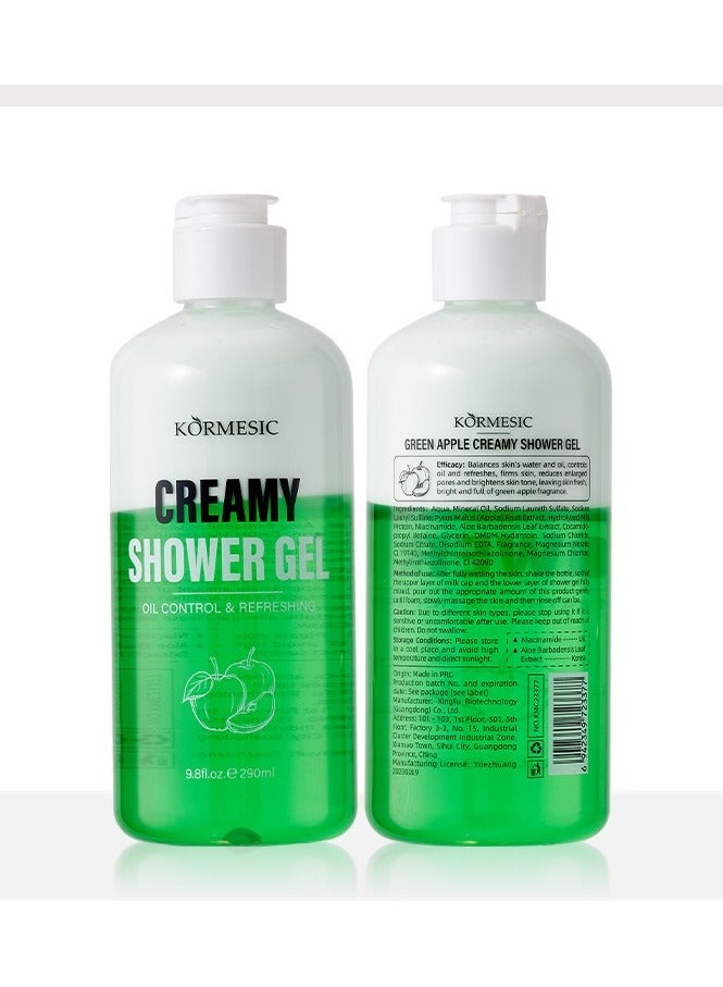 Green Apple Milk Foam Body Wash 290ml - Crisp & Refreshing