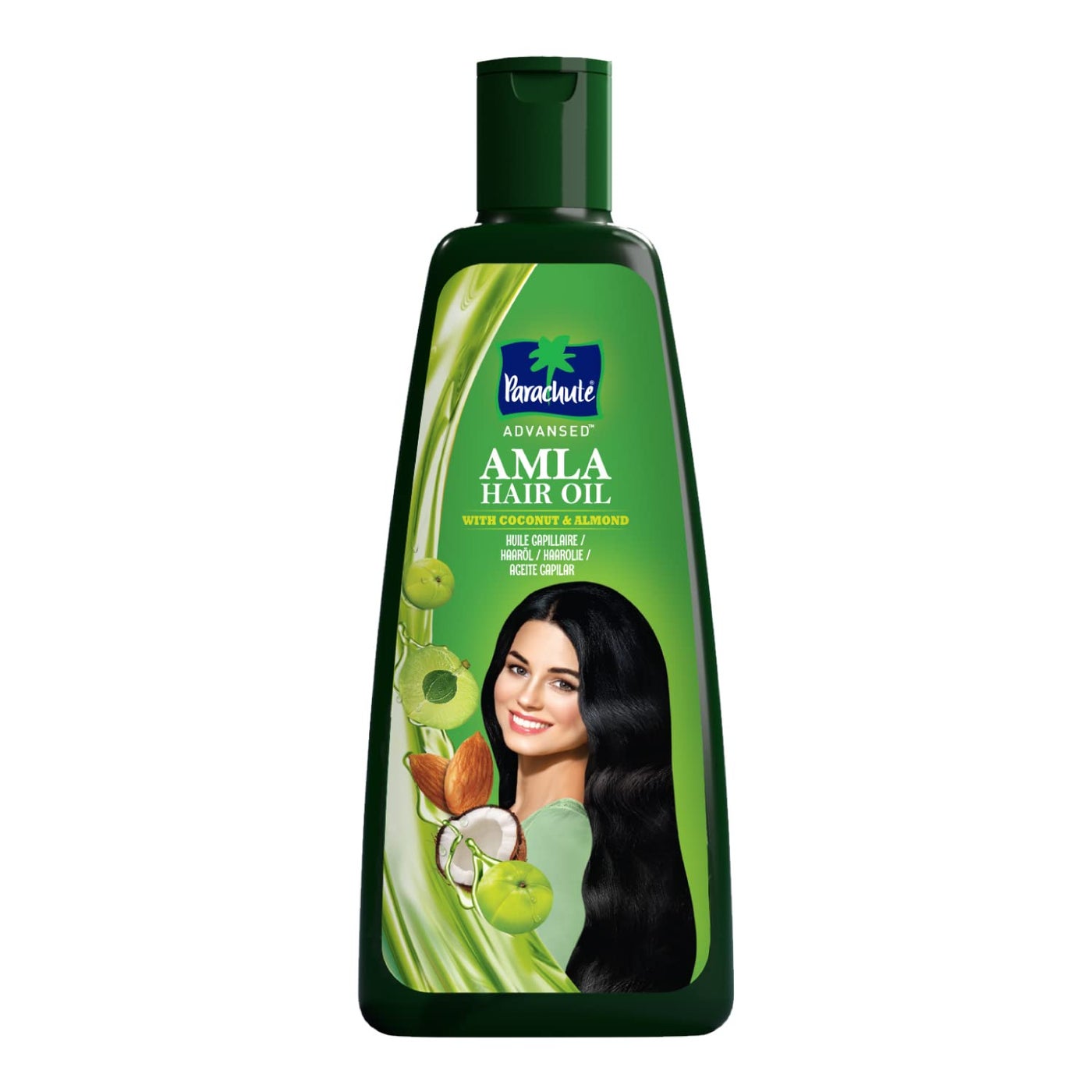Parachute Advansed Amla Hair Oil (Gooseberry) |Reduces Hairfall & Promotes Hair Growth|For Silky, Shiny, Non Frizzy Hair| Indian hair oil 10.1 Fl.oz.