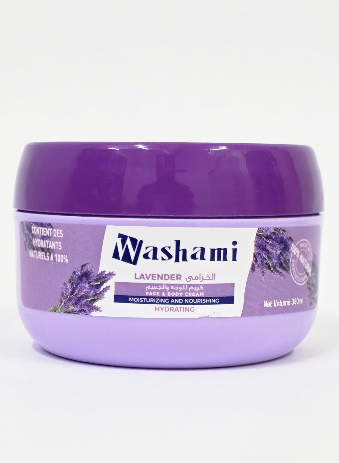 Lavender Moisturizing Face & Body Cream – Nourishing, Hydrating, 100% Natural Moisturizers, 380gm