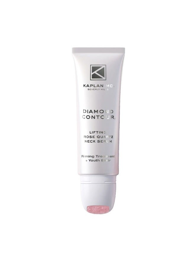 KAPLAN MD Diamond Contour Lifting Rose Quartz Neck Serum, Firming Treatment + Youth Elixir, 1.7 oz.
